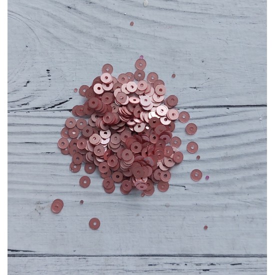 Пайетки круглые 4 мм цв. пенка №1713, цена за 5 гр